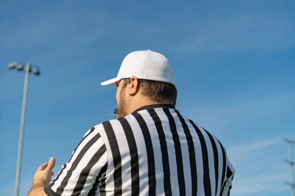 Ref Wearing Custom Umpire/Official Richardson Hat
