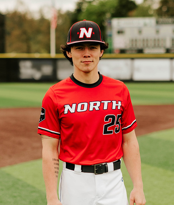 Baseball Player Wearing Custom Decorated Richardson Hat