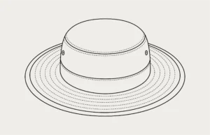 Brimmed Hat Illusration