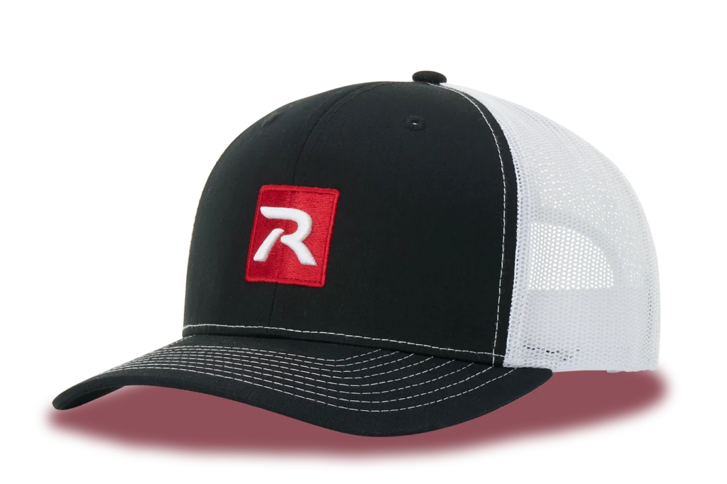 Richardson Black & White 112 Trucker Custom Hat