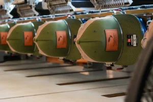 Richardson Hats Being Embroidered