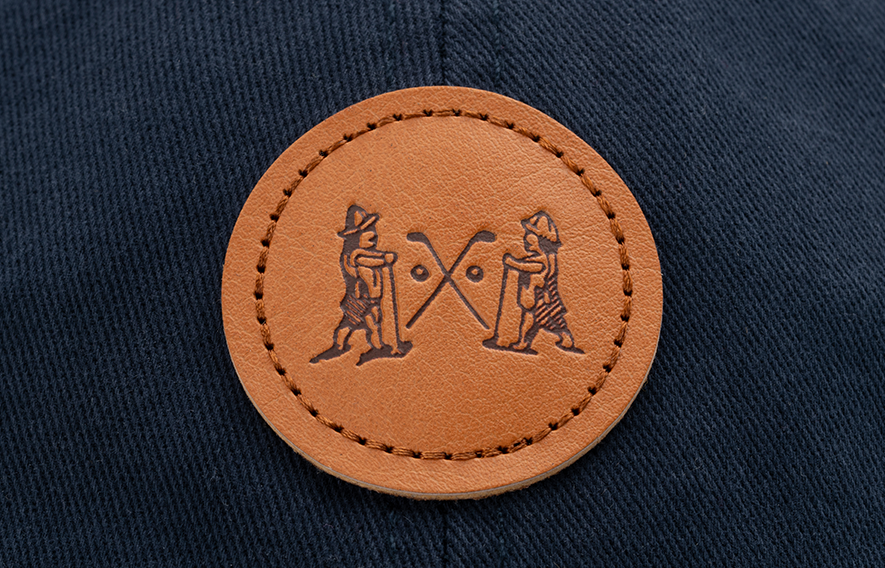 Debossed Leather Patch For Custom Hat