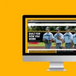 Computer desktop with screenshot of Richardson homepage