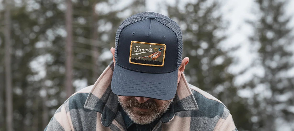 Man wearing custom hat from Richardson