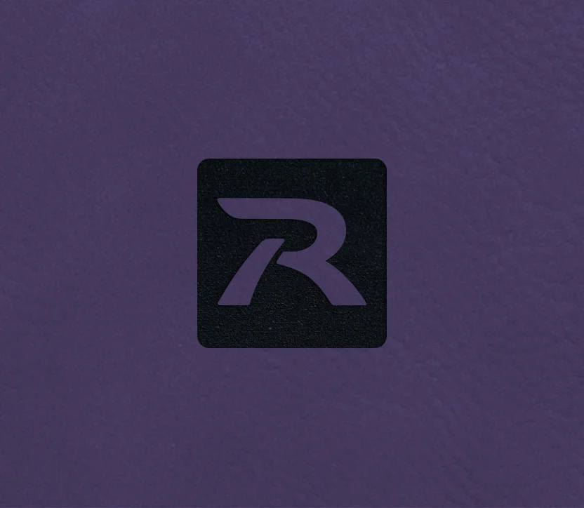 Ricahrdson logo on leather