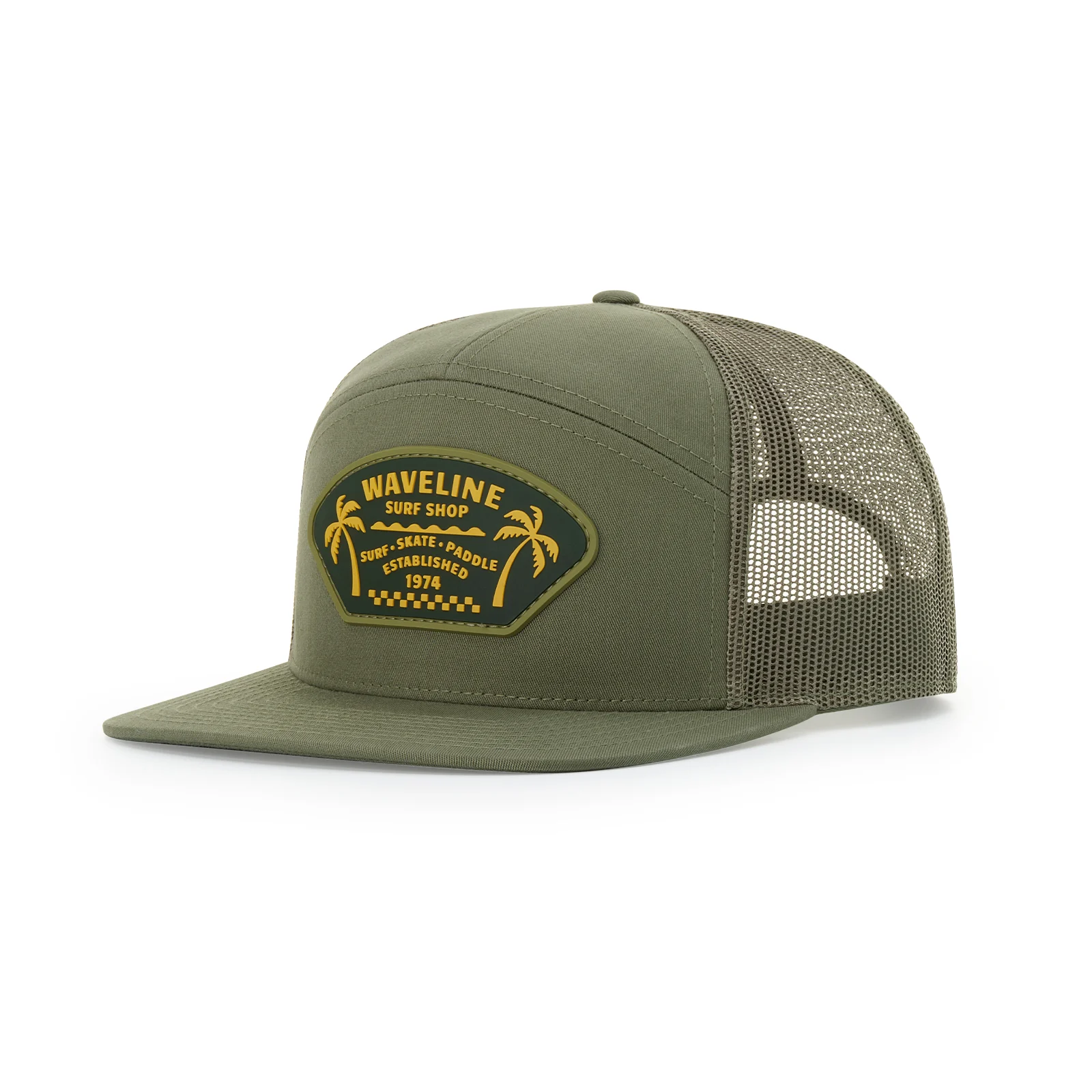168 7 Panel Mesh Back