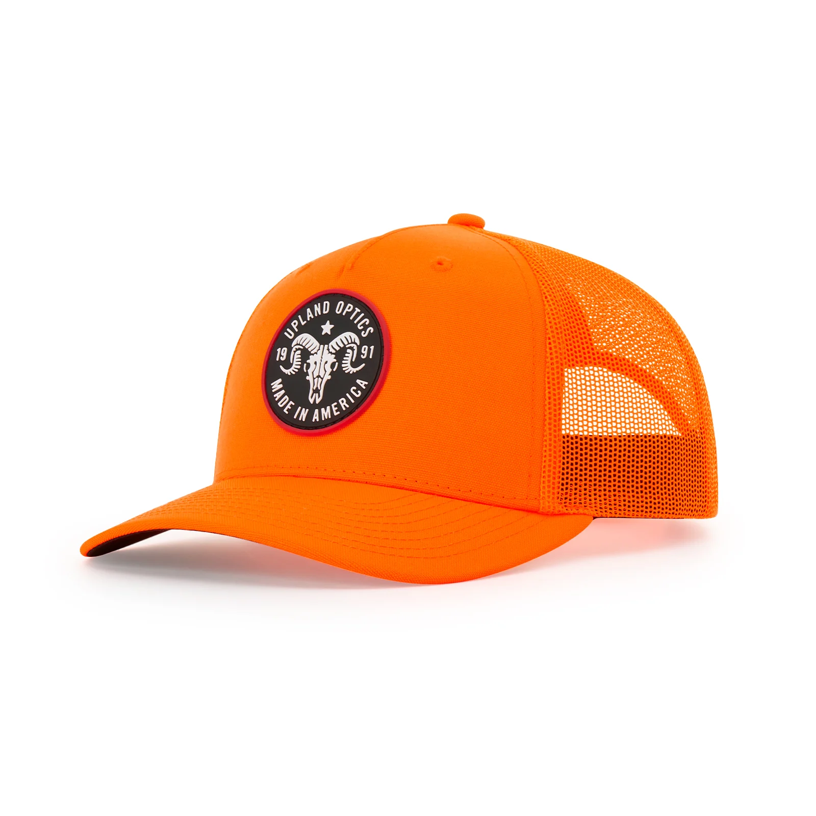 882FP Blaze Orange Five Panel Trucker