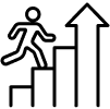 Arrow Up Stairs
